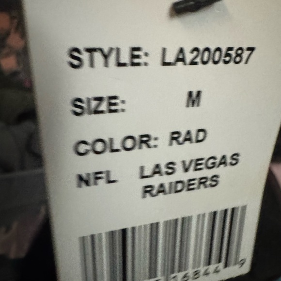 Las Vegas Raiders Men Jacket - Black and Gray - Picture 6 of 8